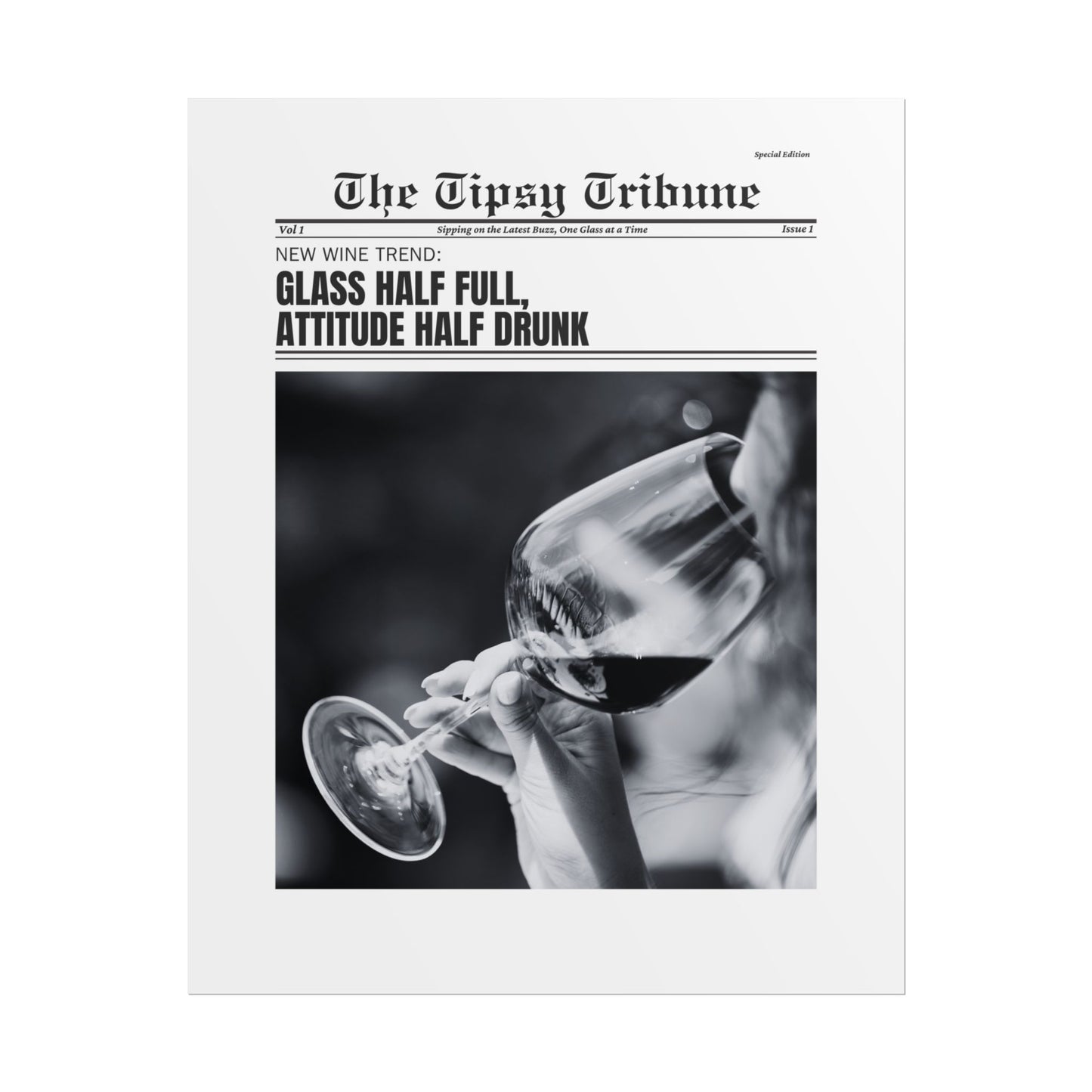 The Tipsy Tribune: Glass half full...