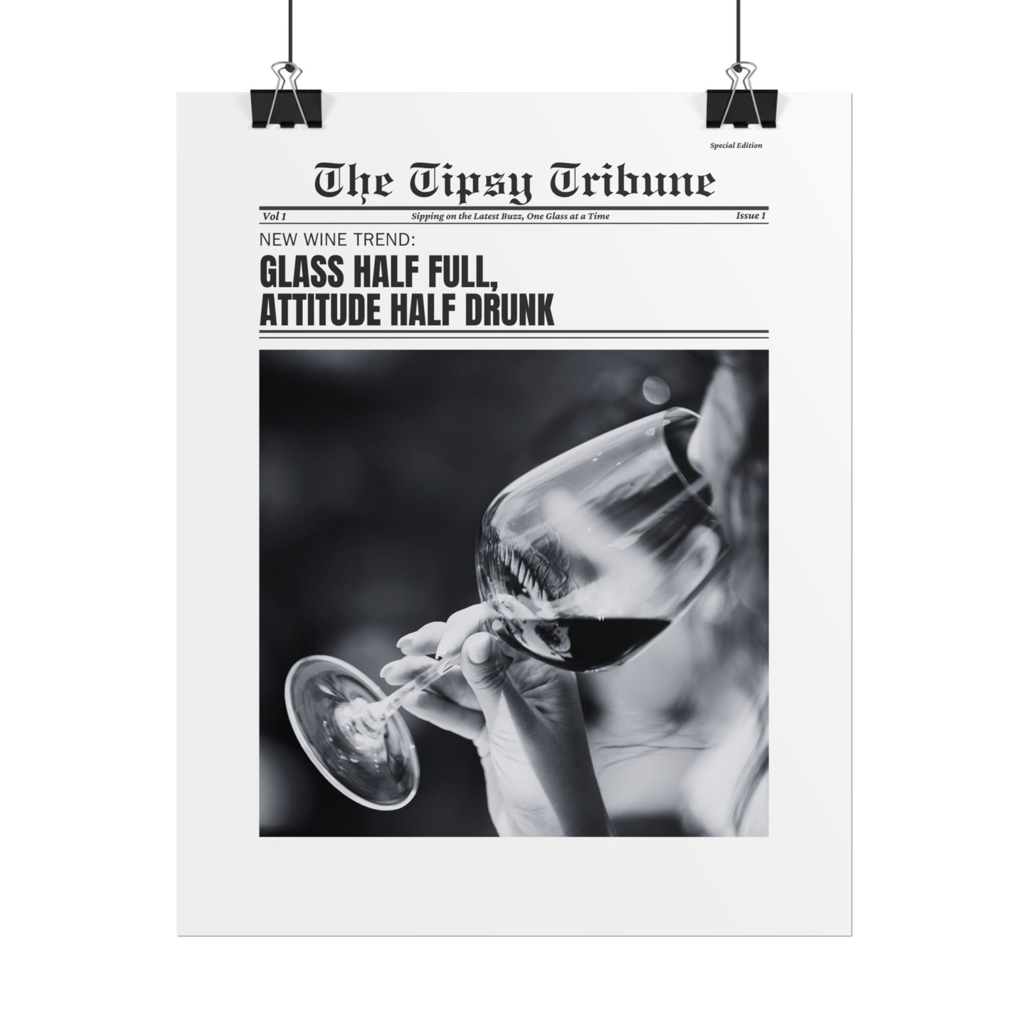 The Tipsy Tribune: Glass half full...