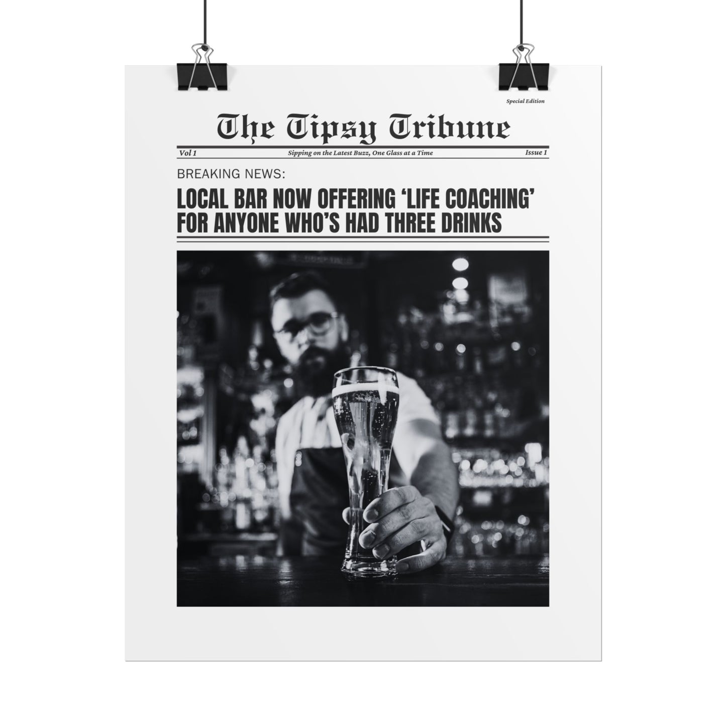 The Tipsy Tribune: Local bar now offering...
