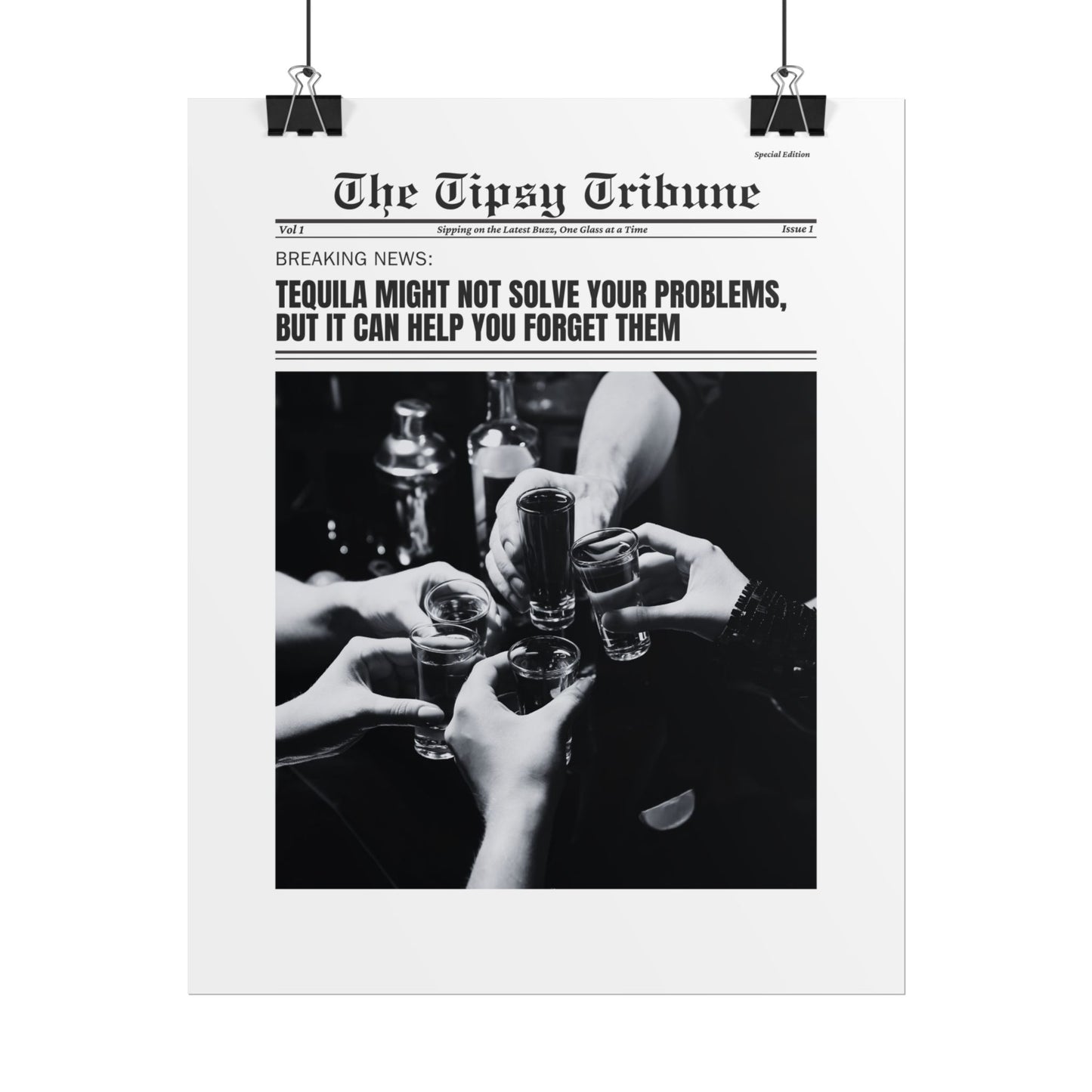The Tipsy Tribune: Tequila might not solve all your problems...