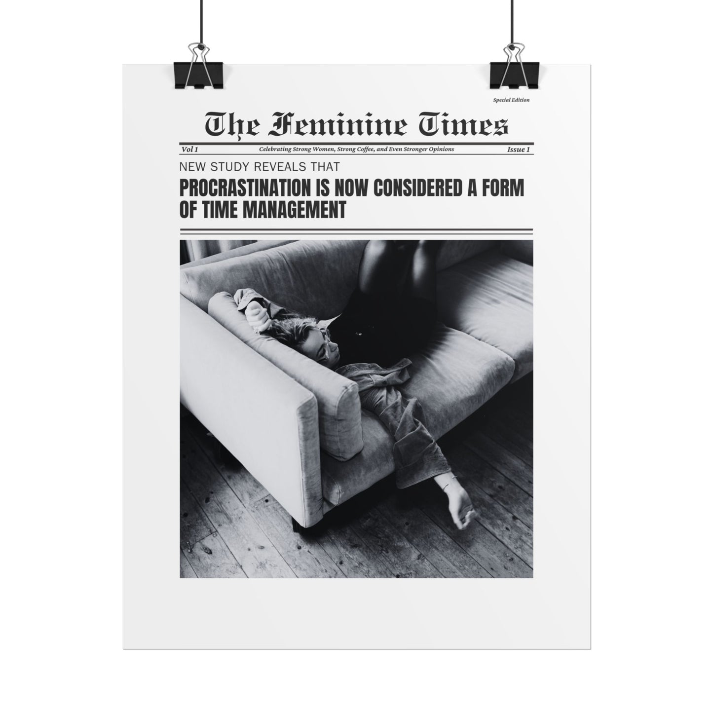 The Feminine Times: Relatable News Prints