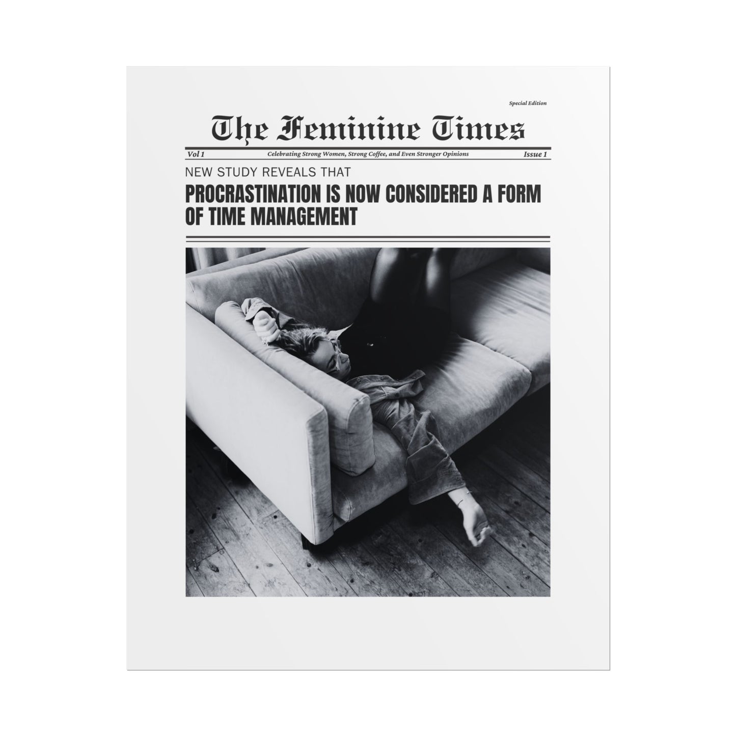 The Feminine Times: Relatable News Prints